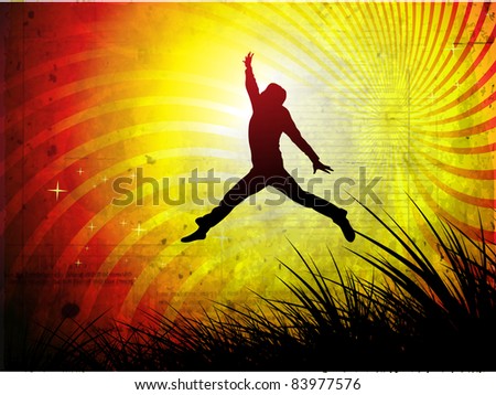 Similar – Image, Stock Photo zing Sports Jump Walking