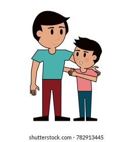 Young man with kid