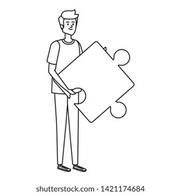 young man lifting target arrow success