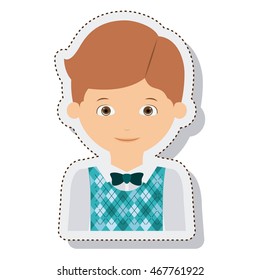 young man male isolated vector illustration design