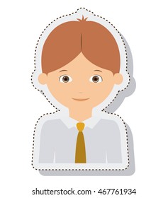 young man male isolated vector illustration design