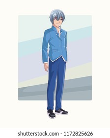 Young man manga anime