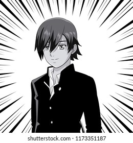 Young man manga anime