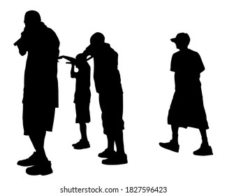 Young man with a microphone reads a rap. Stylized image on theme of hip hop