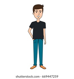 young man model avatar character