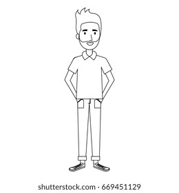 young man model avatar character