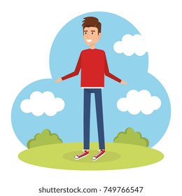 young man model avatar character