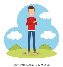 young man model avatar character