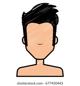 young man model shirtless avatar character