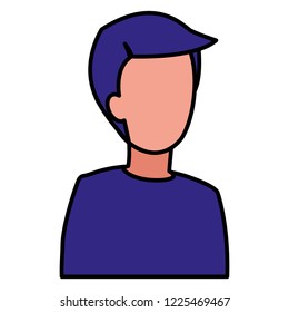 young man modeling character
