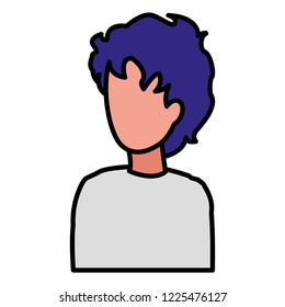 young man modeling character