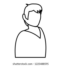 young man modeling character