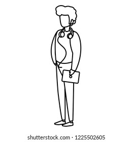 young man modeling character