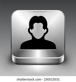 Young man on Silver Square Buttons