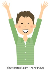 Young man, Papa, Cheers