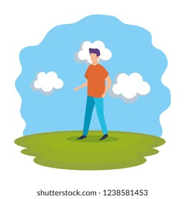 young man in the park avatar character