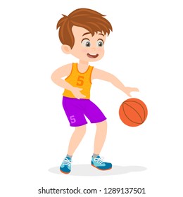 young man playing basketball
