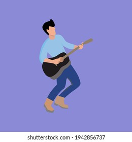 Junge Gitarrenspieler 