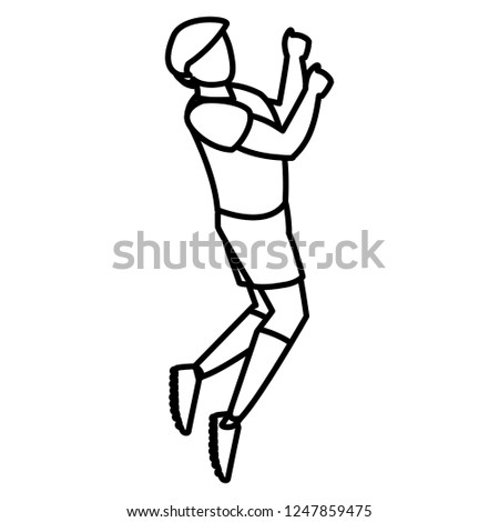 young man playing soccer