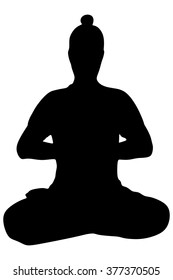 Young man in the prayer position