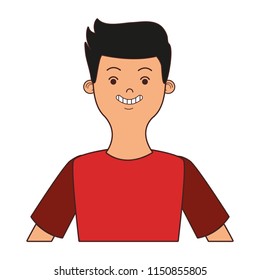 Young man profile