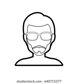 Young man profile
