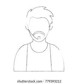 Young man profile