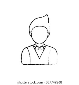 Young man profile icon icon vector illustration graphic design