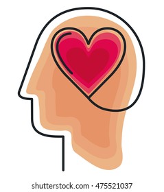 young man profile isolated icon vector illustration design