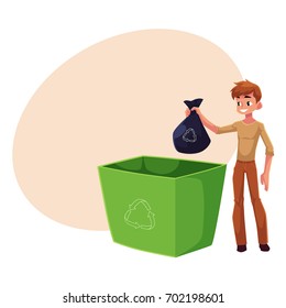 Boy Throwing Garbage Images, Stock Photos & Vectors | Shutterstock