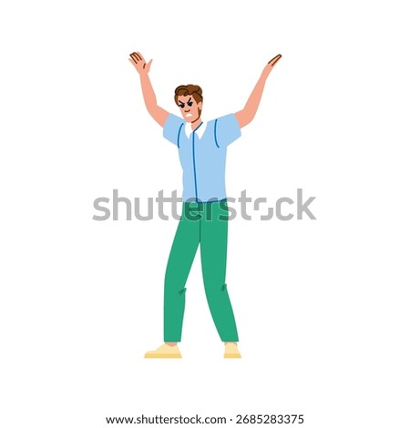 Young man raising hands and expressing anger, demonstrating annoyance and frustration, having problems and troubles, feeling furious and arguing with somebody
