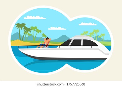 769 Yacht sunbathing Stock Illustrations, Images & Vectors | Shutterstock