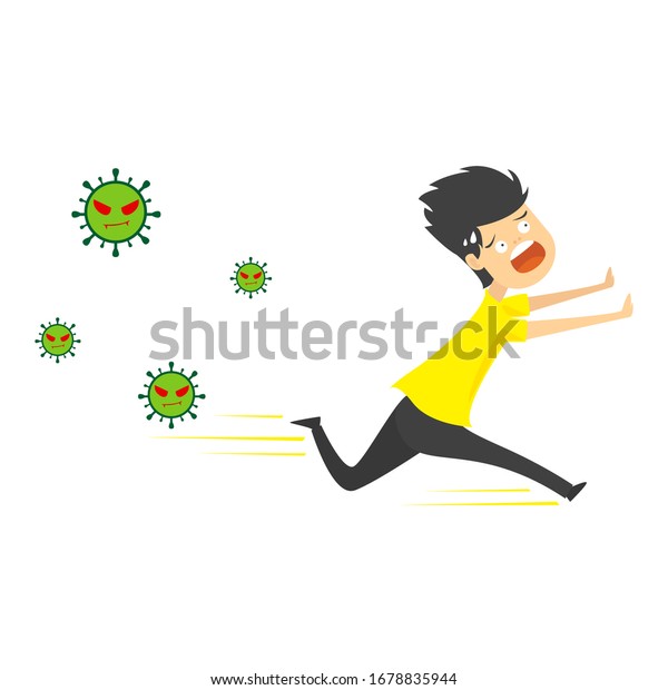 Suchen Sie Nach Junge Mann Der Vom Corona Virus Weglauft Stockbildern In Hd Und Millionen Weiteren Lizenzfreien Stockfotos Illustrationen Und Vektorgrafiken In Der Shutterstock Kollektion Jeden Tag Werden Tausende Neue Hochwertige Bilder