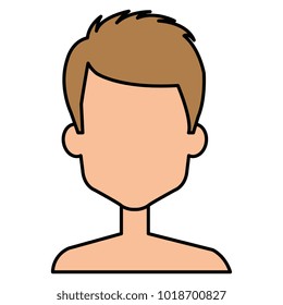 young man shirtless avatar character