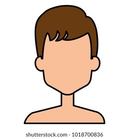young man shirtless avatar character