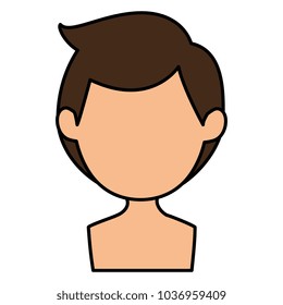young man shirtless avatar character