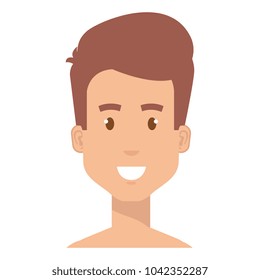 young man shirtless avatar character