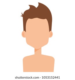 young man shirtless avatar character