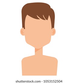 young man shirtless avatar character