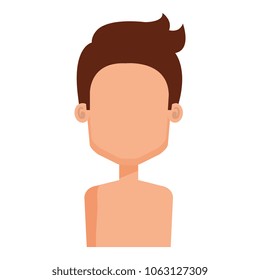 young man shirtless avatar character