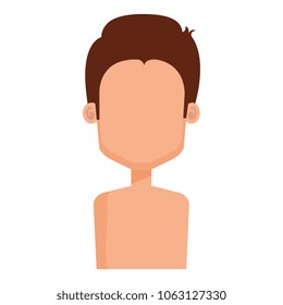 young man shirtless avatar character