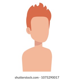young man shirtless avatar character