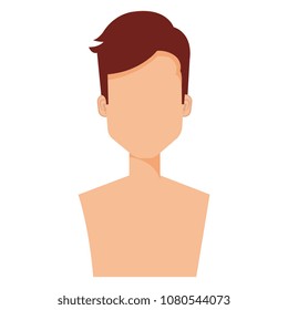 young man shirtless avatar character