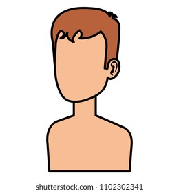 young man shirtless avatar character