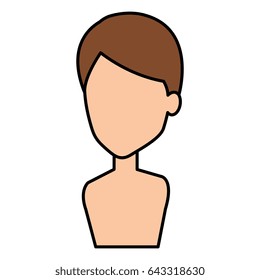 young man shirtless avatar character