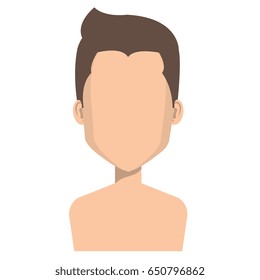 young man shirtless avatar character