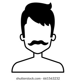 young man shirtless avatar character