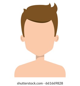 young man shirtless avatar character