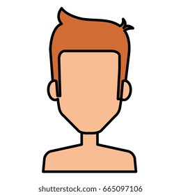 young man shirtless avatar character