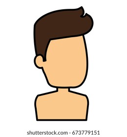 young man shirtless avatar character